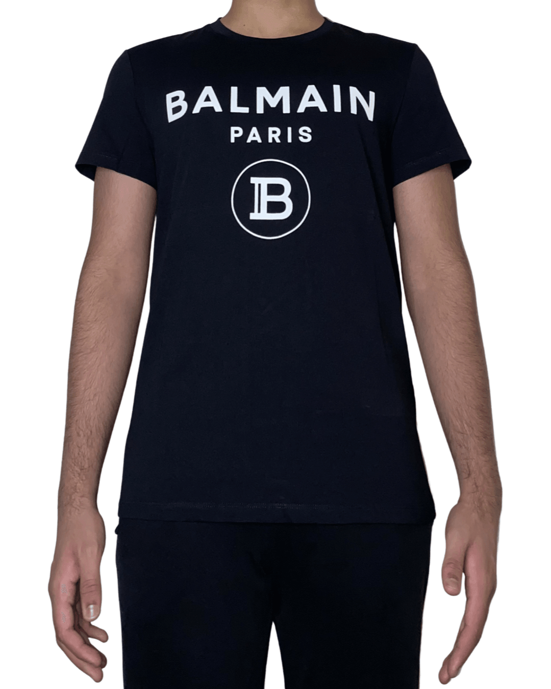 Balmain Flocked-Logo T-Shirt - Centurion Clothing
