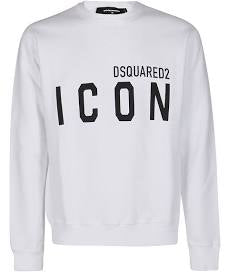 DSQUARED2 Icon-Print Sweatshirt White